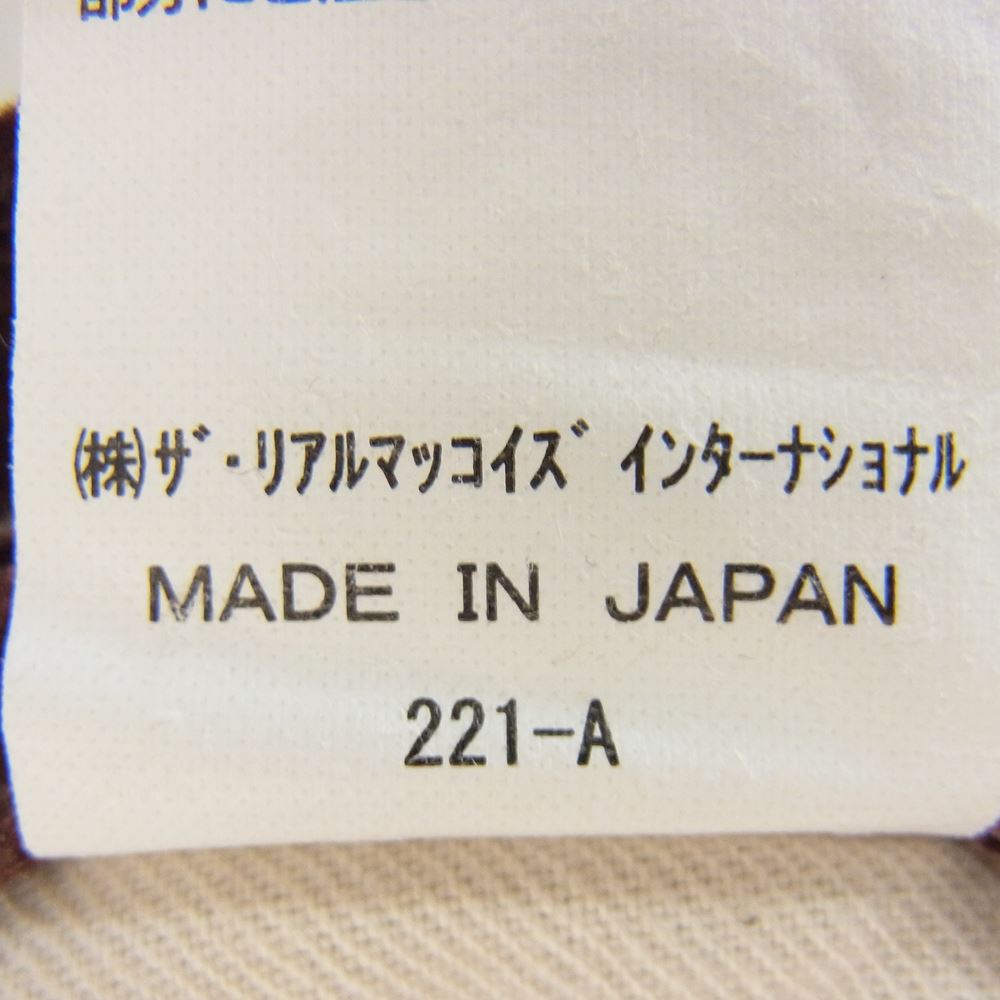 The REAL McCOY'S ザリアルマッコイズ LOT 906 CORDUROY TROUSERS コーデュロイ パンツ W30 ブラウン系 28【中古】