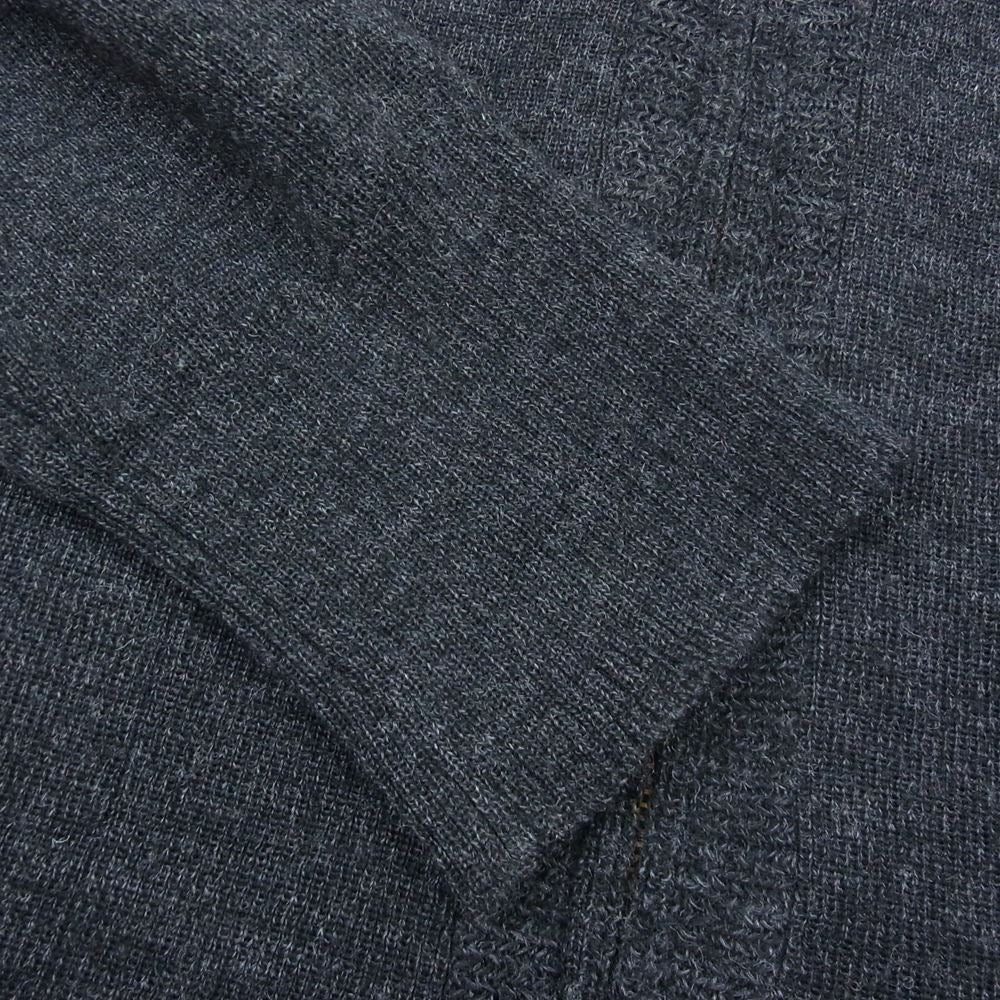 The REAL McCOY'S ザリアルマッコイズ mccoy sportswear ジップ ニット カーディガン チャコール系 グレー系 42【中古】