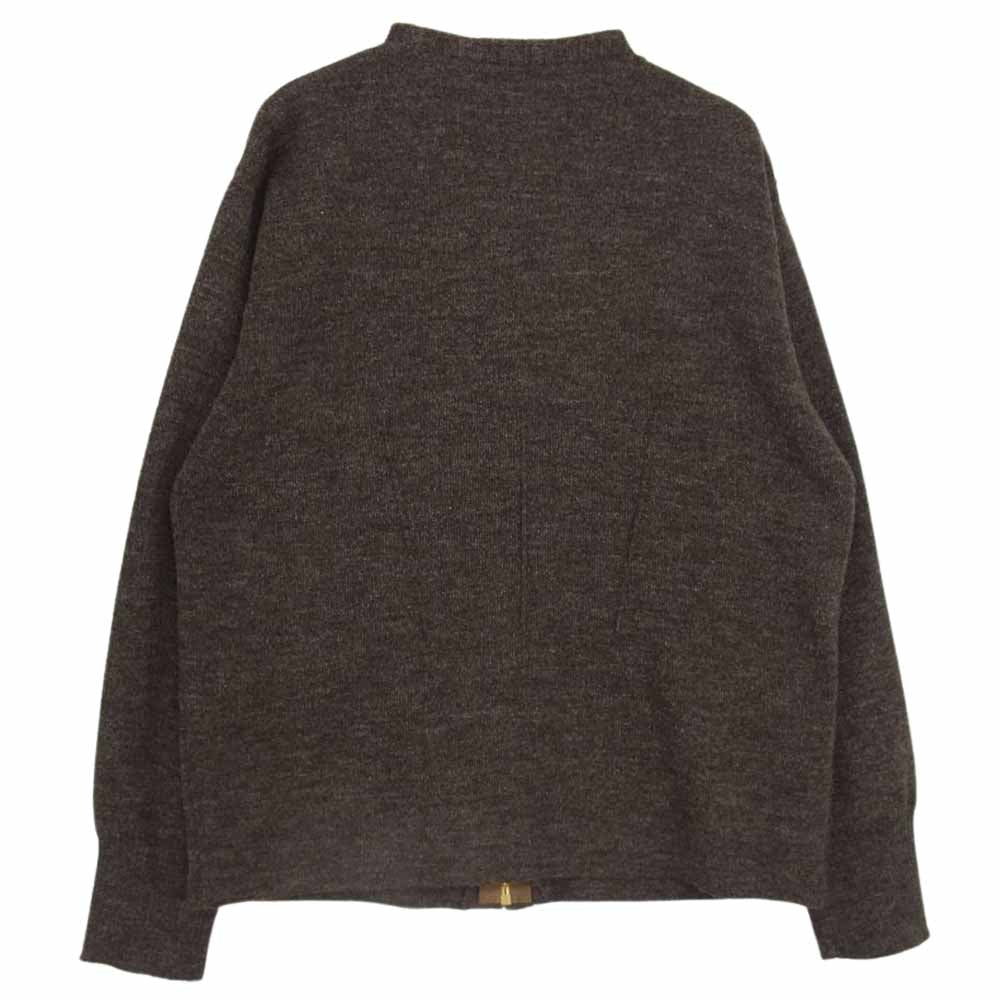 The REAL McCOY'S ザリアルマッコイズ mccoy sportswear ジップ ニット カーディガン ブラウン系 42【中古】