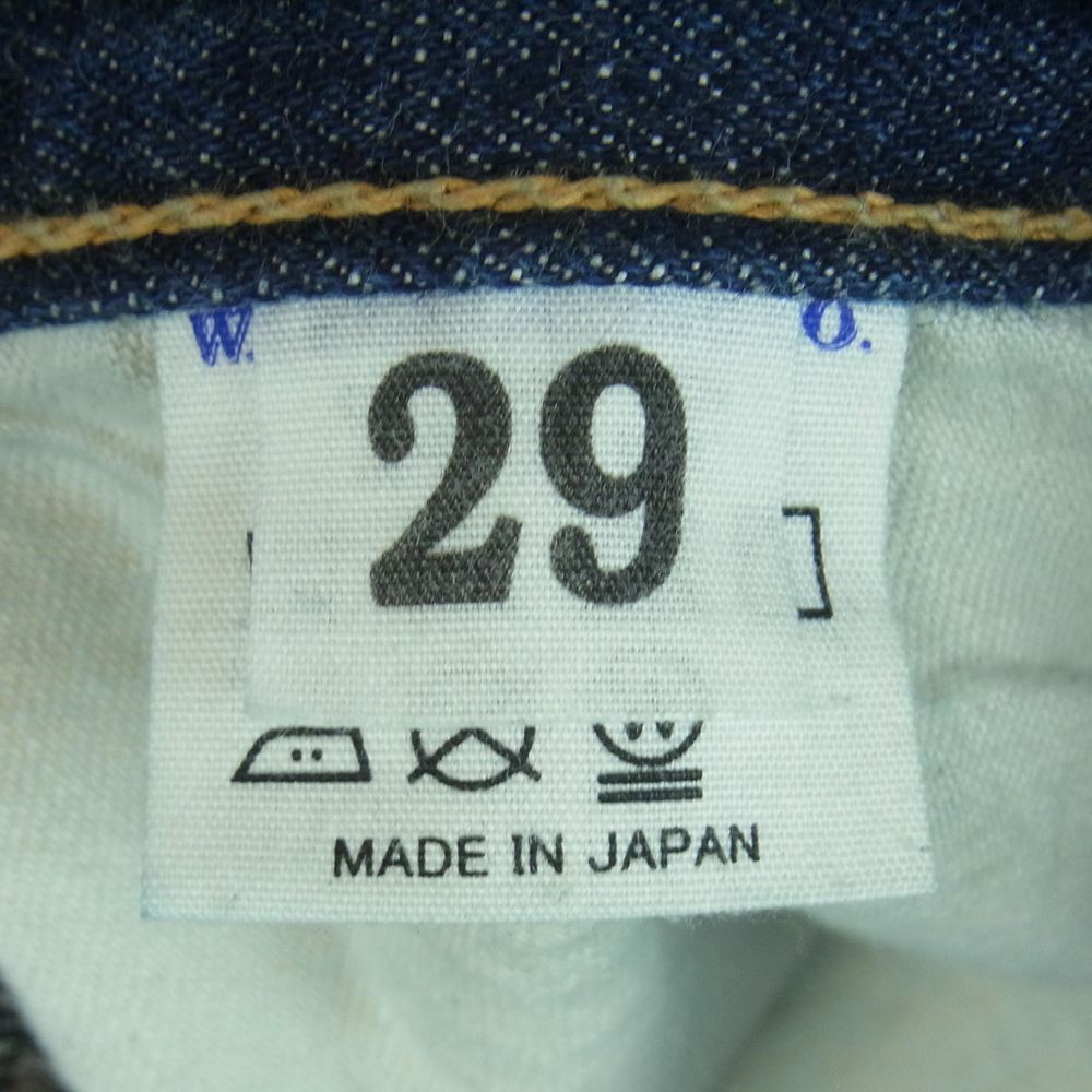 WAREHOUSE ウエアハウス DD-1004 DUCK DIGGER 1937モデル アーキュエイトステッチ デニム パンツ インディゴブルー系 W29【中古】