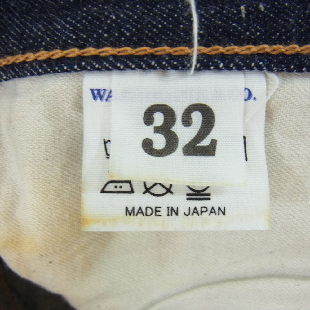 WAREHOUSE ウエアハウス 1001XX(1000XX) センターループずれ アーキュエイトステッチ ピンクセルヴィッチ デニム パンツ インディゴブルー系 32【中古】