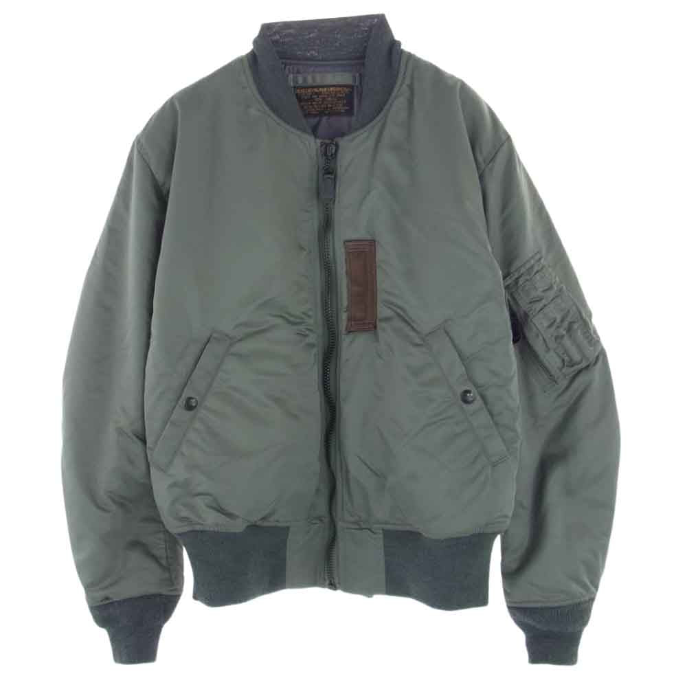 The REAL McCOY'S ザリアルマッコイズ MJ21108 MA-1 REAL McCOY MFG CO デカール無し フライト ジャケット ミリタリー SAGE GREEN S【中古】
