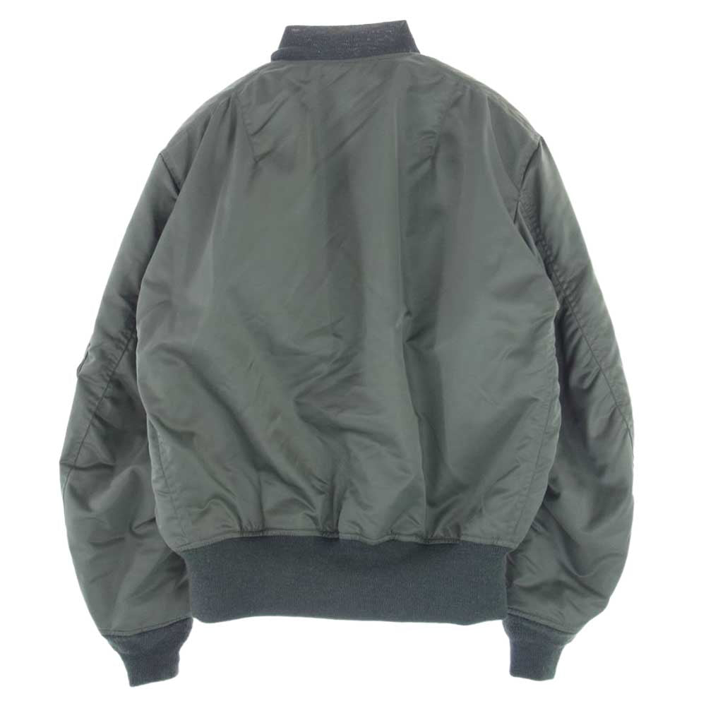 The REAL McCOY'S ザリアルマッコイズ MJ21108 MA-1 REAL McCOY MFG CO デカール無し フライト ジャケット ミリタリー SAGE GREEN S【中古】