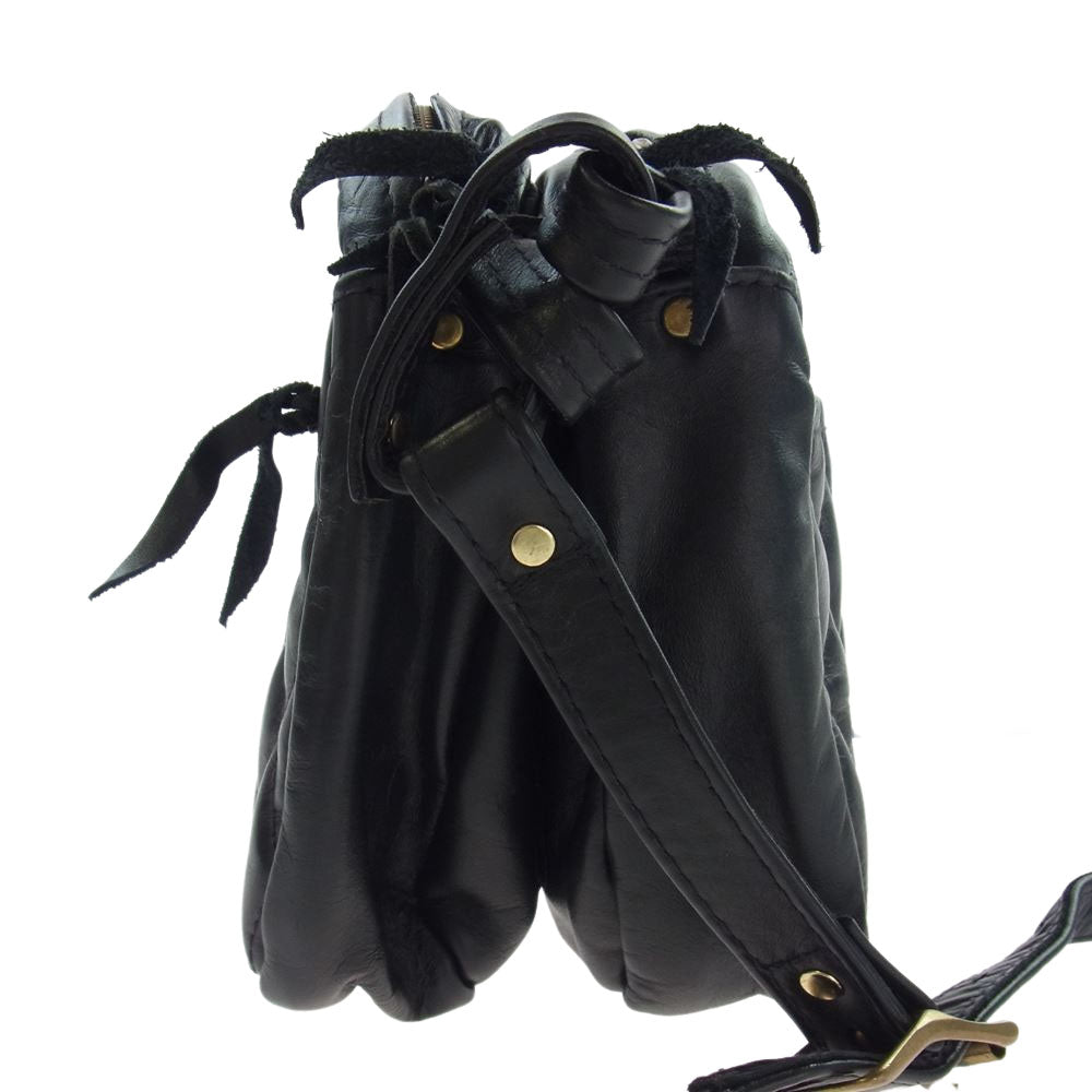 LANGLITZ LEATHERS ラングリッツレザーズ Large Padded Gun Purse ラージ パッデッド ガンパース レザー ショルダー ブラック系【中古】
