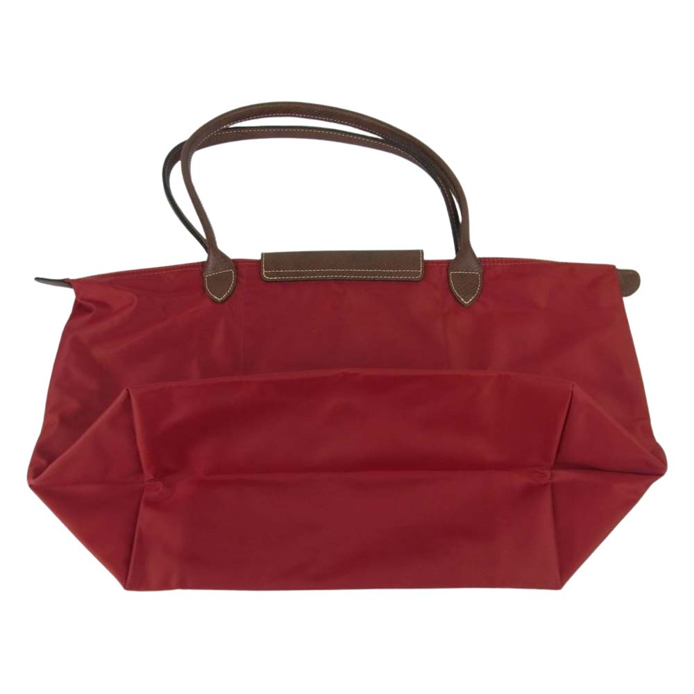 ロンシャン 18AW ナイロン プリアージュ エッフェル塔 パリ限定 トート バッグ フランス製 レッド系【中古】