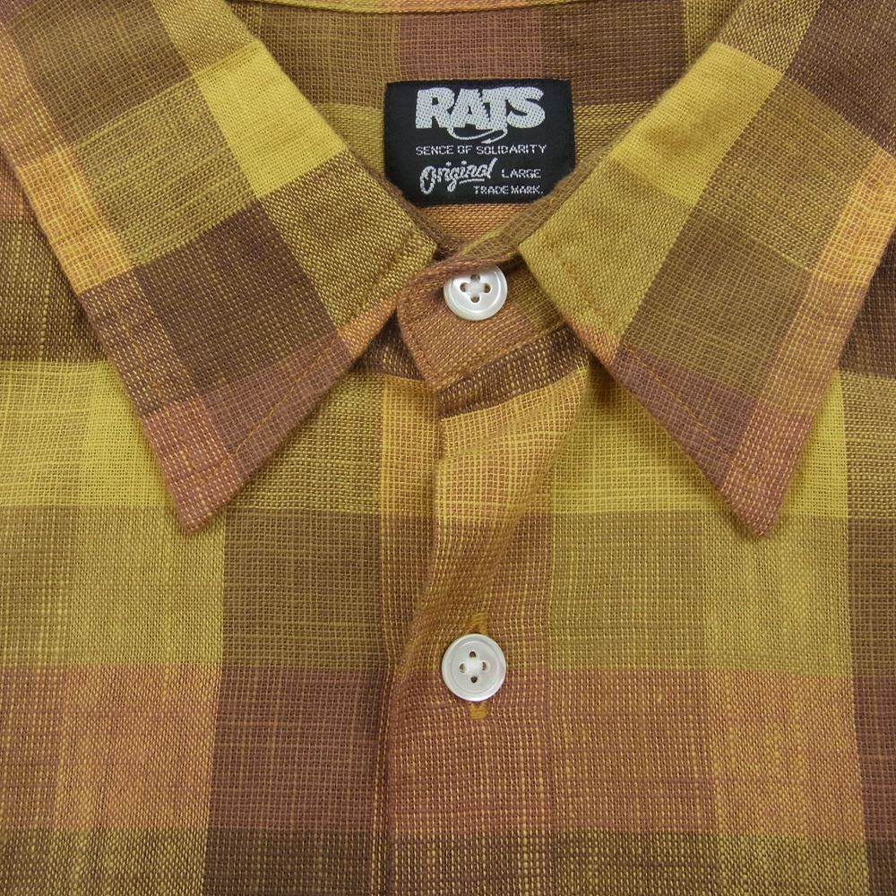 RATS ラッツ 13 RS-0403 コットン チェック 長袖 シャツ L【中古】