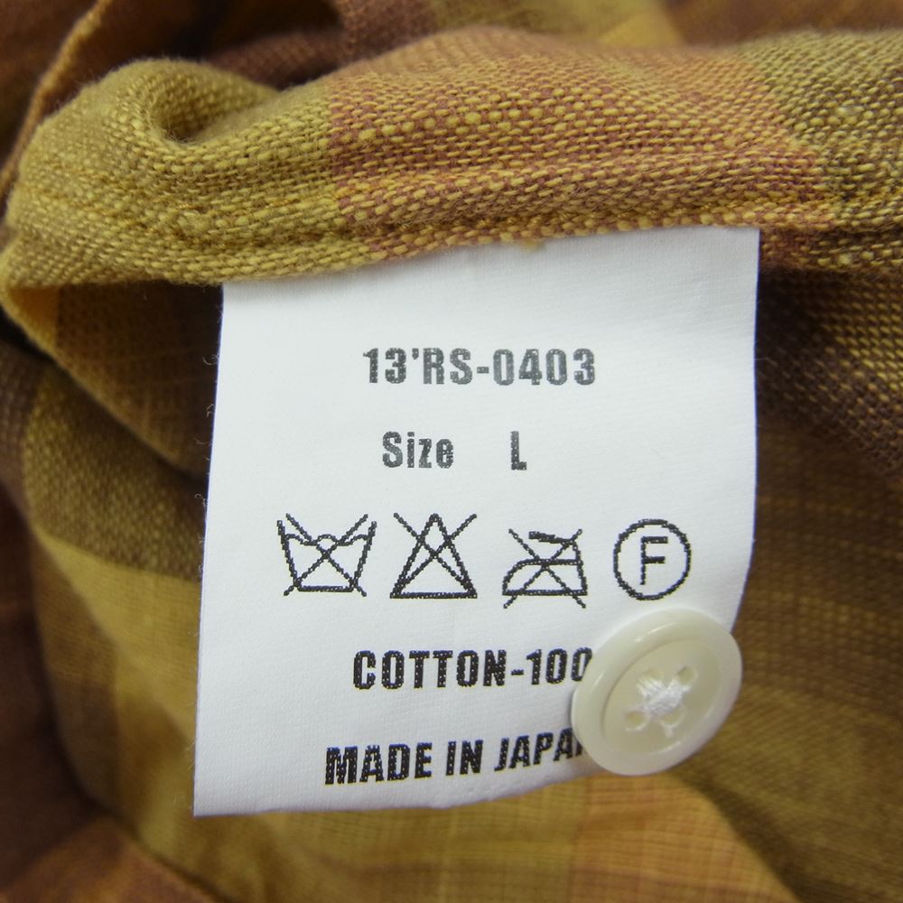 RATS ラッツ 13 RS-0403 コットン チェック 長袖 シャツ L【中古】