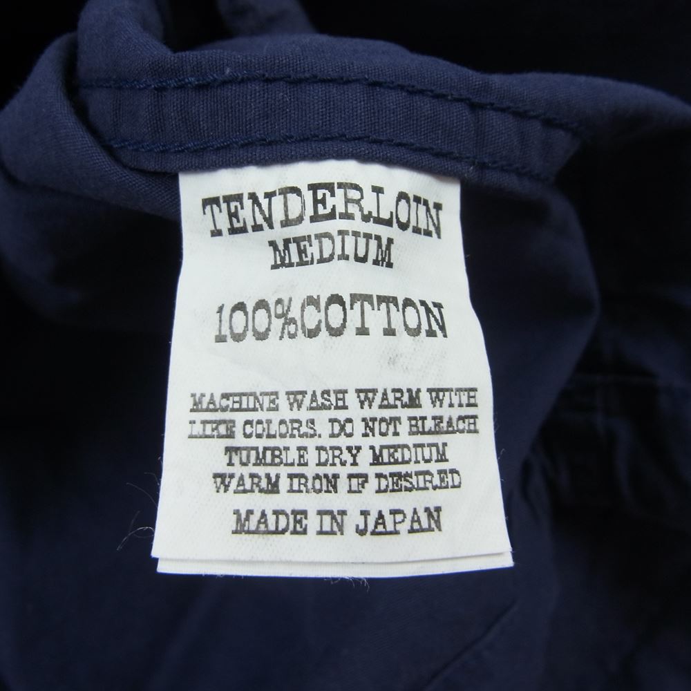 TENDERLOIN テンダーロイン CAHULAWASSEE RIVER フード ジャケット コットン パーカー ネイビー系 M【中古】