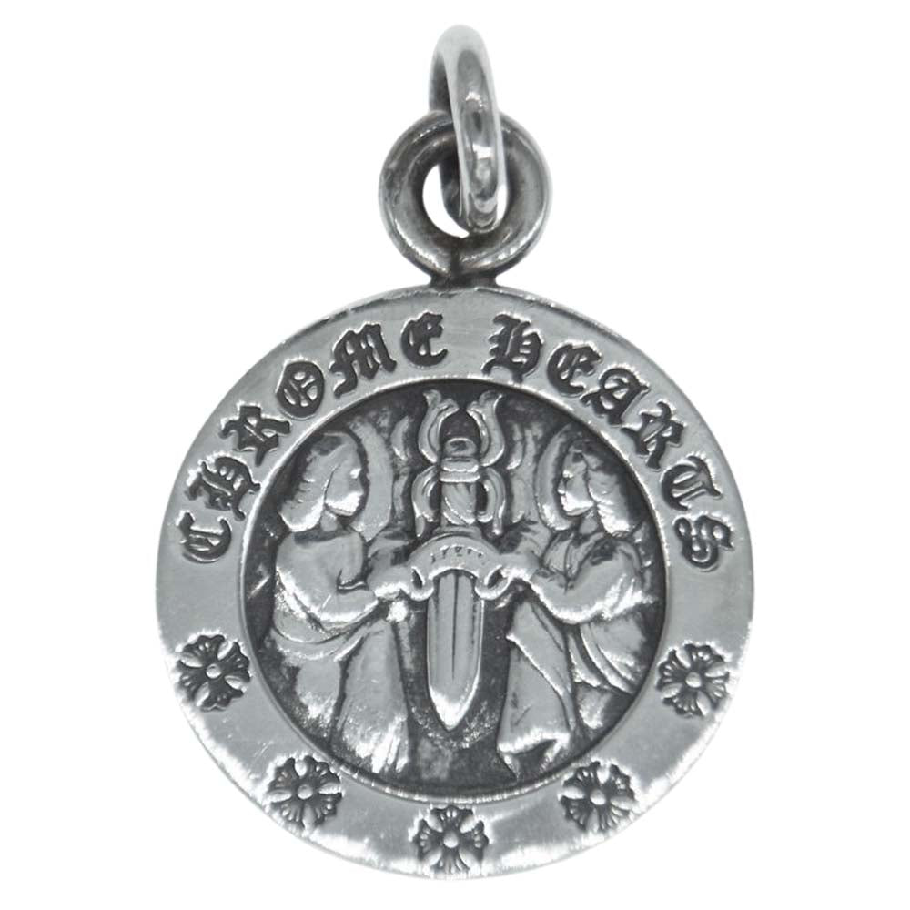 CHROME HEARTS クロムハーツ（原本無） CHRM ANGL MDL エンジェルメダル チャーム V2 ペンダントトップ シルバー系【中古】