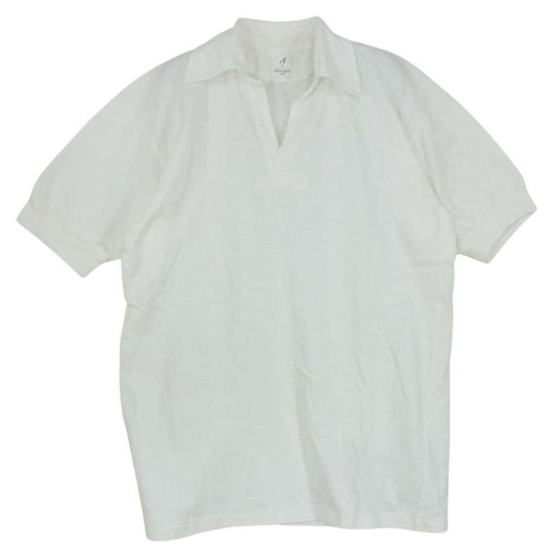 ANATOMICA アナトミカ SKIPPER POLO スキッパー 半袖 ポロシャツ ホワイト ホワイト系 2【中古】