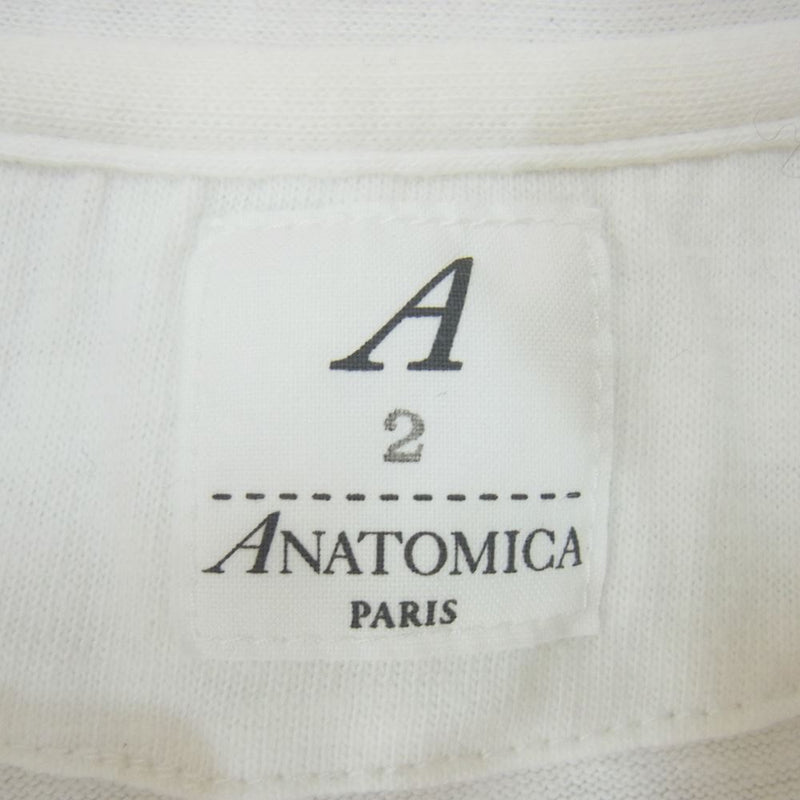 ANATOMICA アナトミカ SKIPPER POLO スキッパー 半袖 ポロシャツ ホワイト ホワイト系 2【中古】