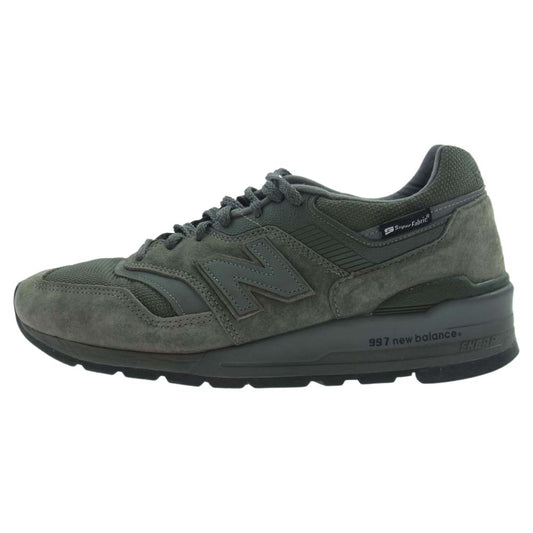 NEW BALANCE ニューバランス M997NAL USA製 ローカット スニーカー カーキ系 27.5cm【中古】