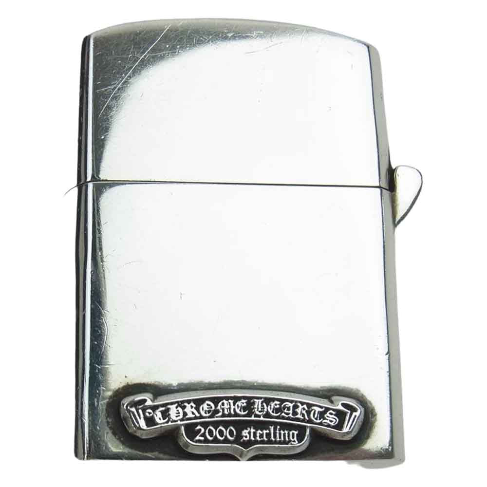 CHROME HEARTS クロムハーツ（原本無） ZIPPO LIGHTERZ-V1 V1 スモール CHクロス ジッポ ライター シルバー系【中古】