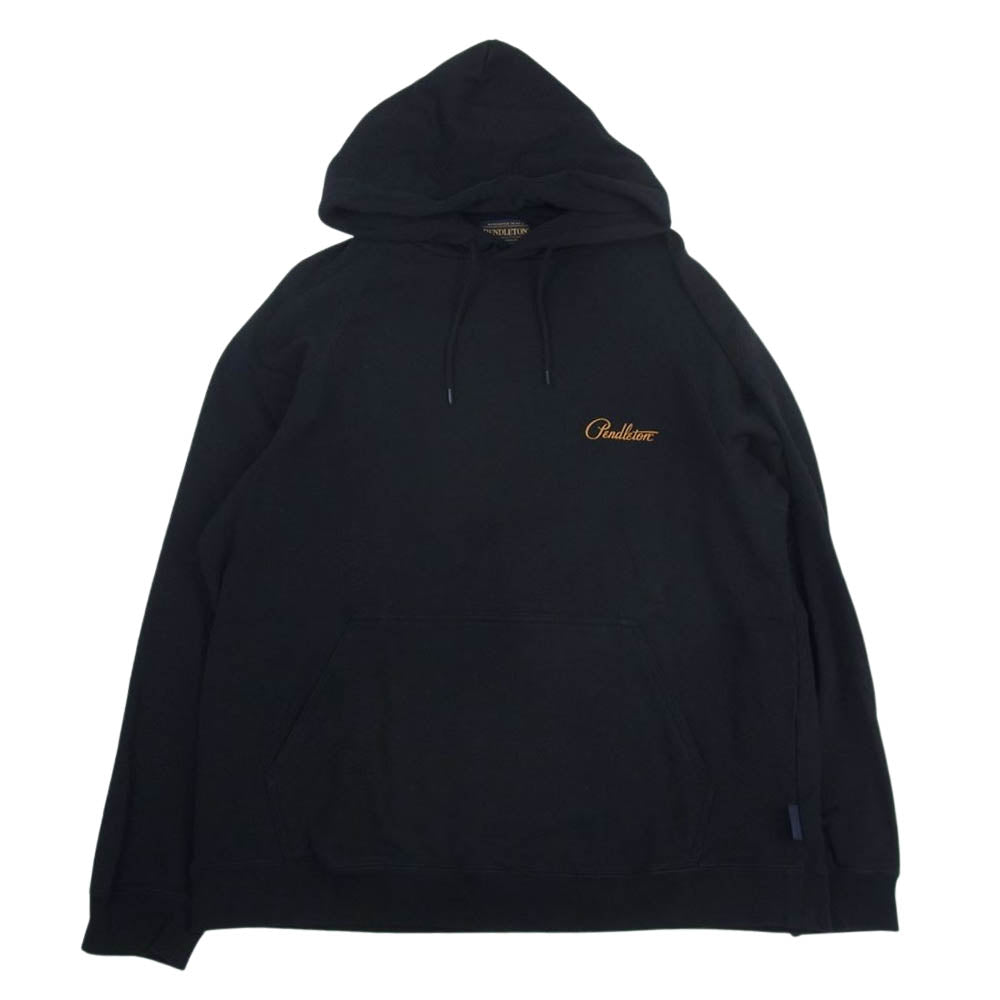 PENDLETON ペンドルトン 2475-9005 ラグランバックプリントスウェットフーディ スウェット パーカー ブラック系 M【美品】【中古】