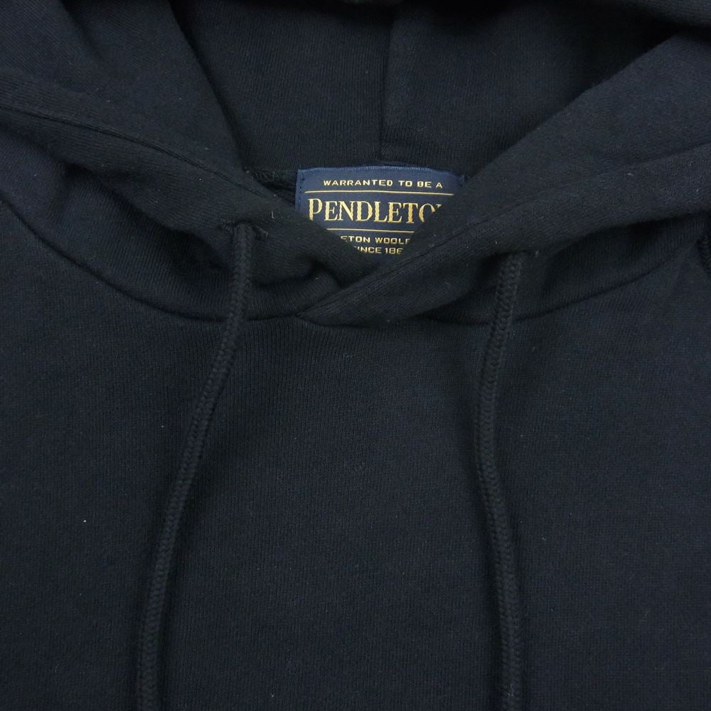PENDLETON ペンドルトン 2475-9005 ラグランバックプリントスウェットフーディ スウェット パーカー ブラック系 M【美品】【中古】