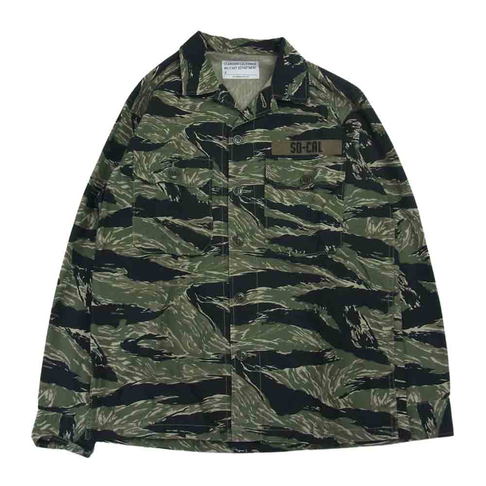 STANDARD CALIFORNIA スタンダードカリフォルニア SHOLC230 SD RIPSTOP ARMY SHIRT アーミー 長袖 シャツ　 カーキ系 M【美品】【中古】