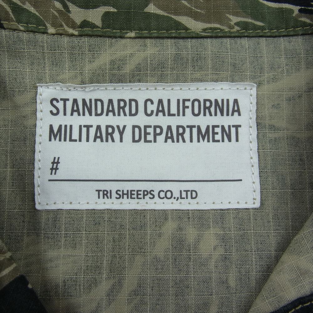 STANDARD CALIFORNIA スタンダードカリフォルニア SHOLC230 SD RIPSTOP ARMY SHIRT アーミー 長袖 シャツ　 カーキ系 M【美品】【中古】