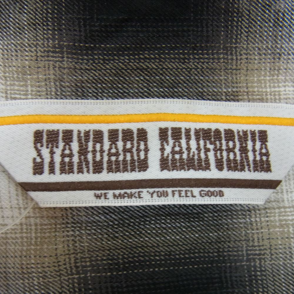 STANDARD CALIFORNIA スタンダードカリフォルニア SHOLC210 Ombre Check Shirt オンブレ チェック 長袖 シャツ M【美品】【中古】