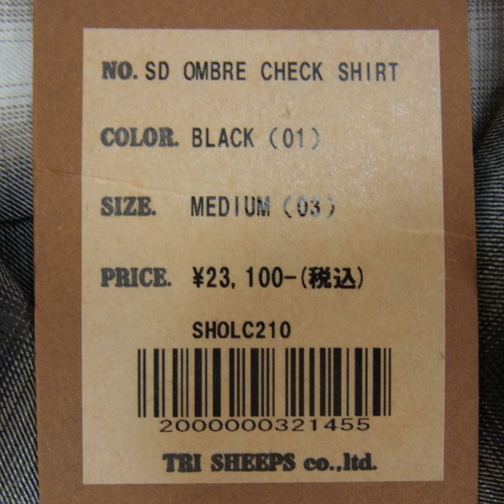 STANDARD CALIFORNIA スタンダードカリフォルニア SHOLC210 Ombre Check Shirt オンブレ チェック 長袖 シャツ M【美品】【中古】