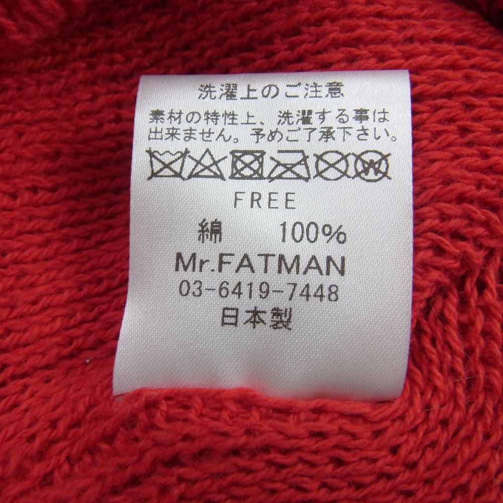 ミスターファットマン  ニット キャップ レッド レッド系 F【中古】