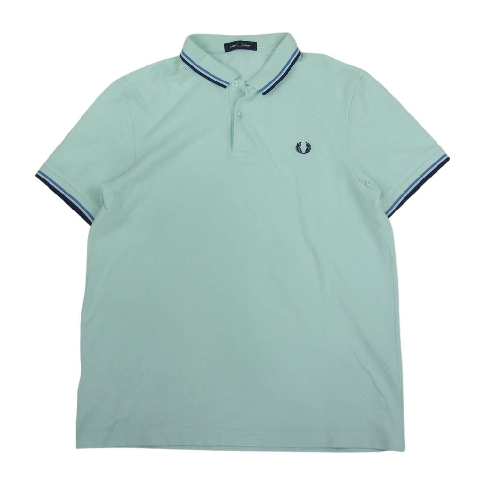 FRED PERRY フレッドペリー ポロシャツ ロゴ刺繍 半袖 L【中古】