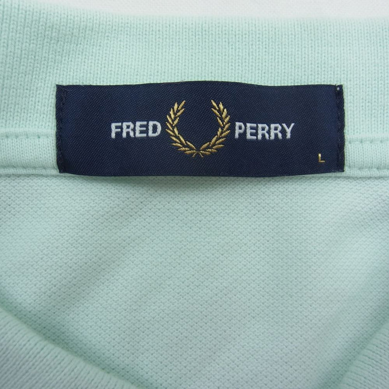 FRED PERRY フレッドペリー ポロシャツ ロゴ刺繍 半袖 L【中古】