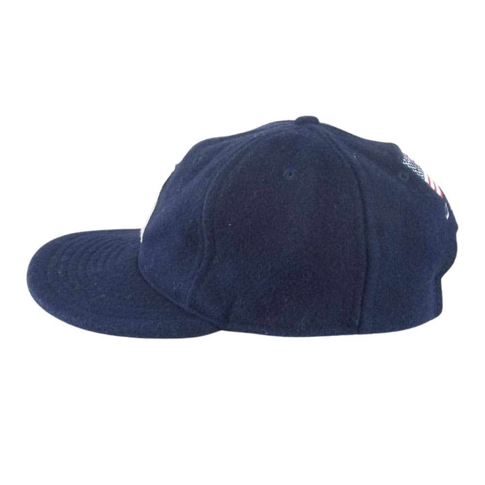 ディーエン USA製 ロゴ キャップ ネイビー系【中古】