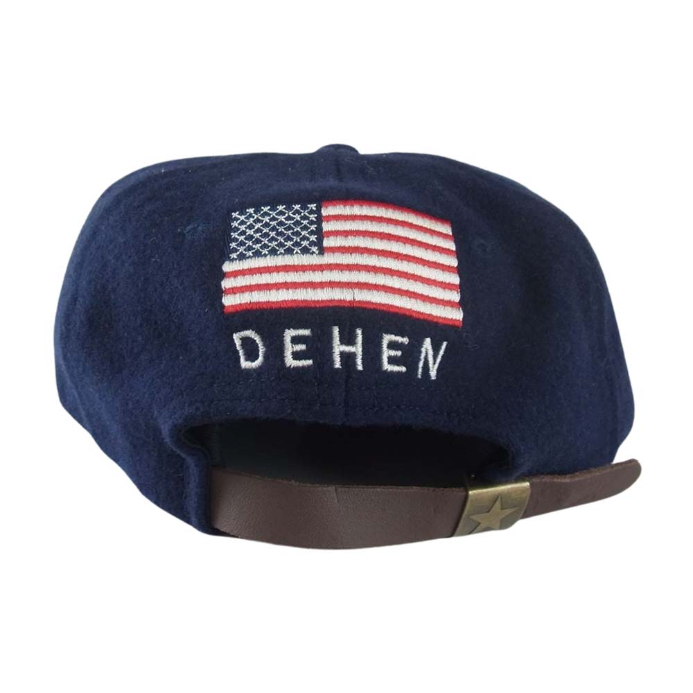 ディーエン USA製 ロゴ キャップ ネイビー系【中古】