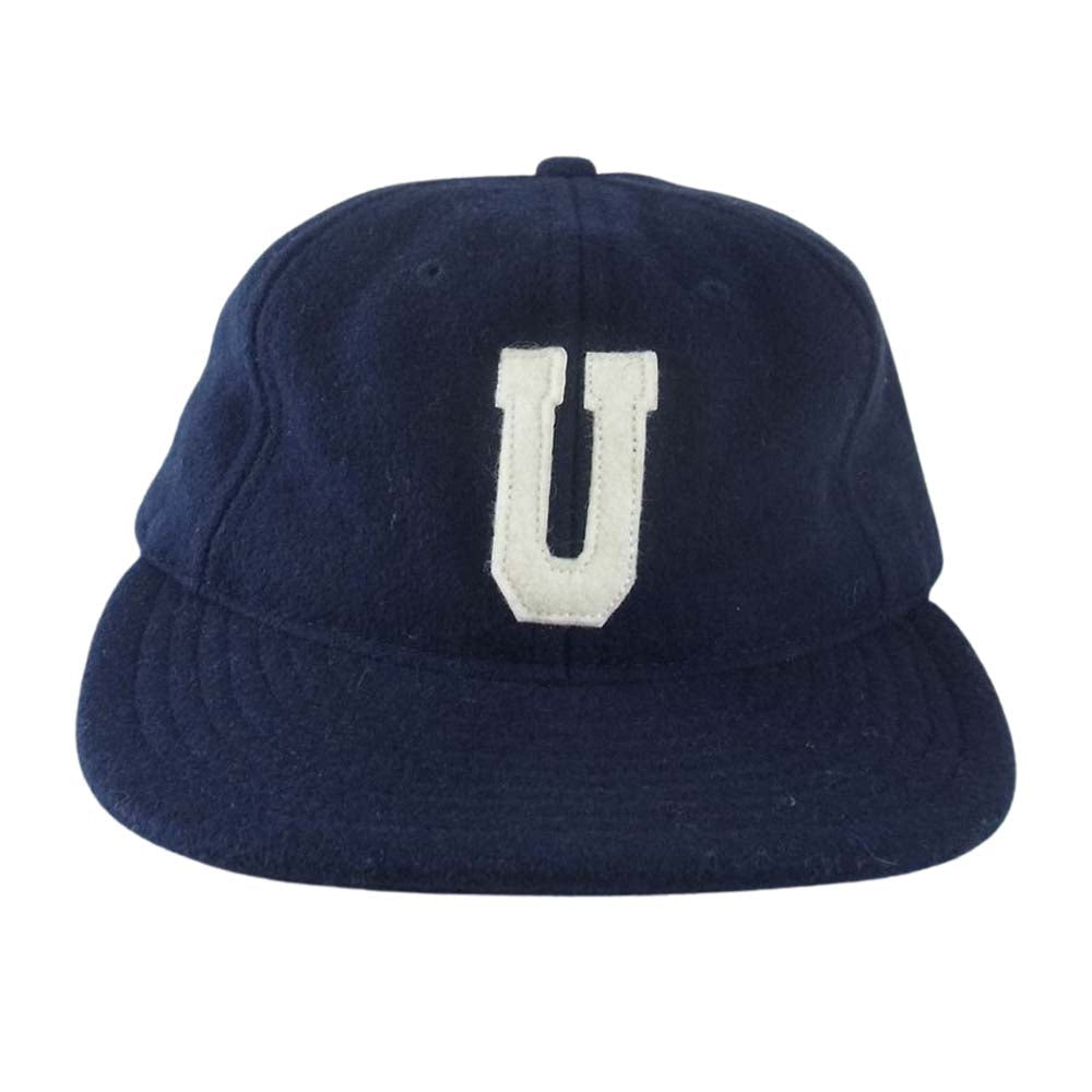 ディーエン USA製 ロゴ キャップ ネイビー系【中古】