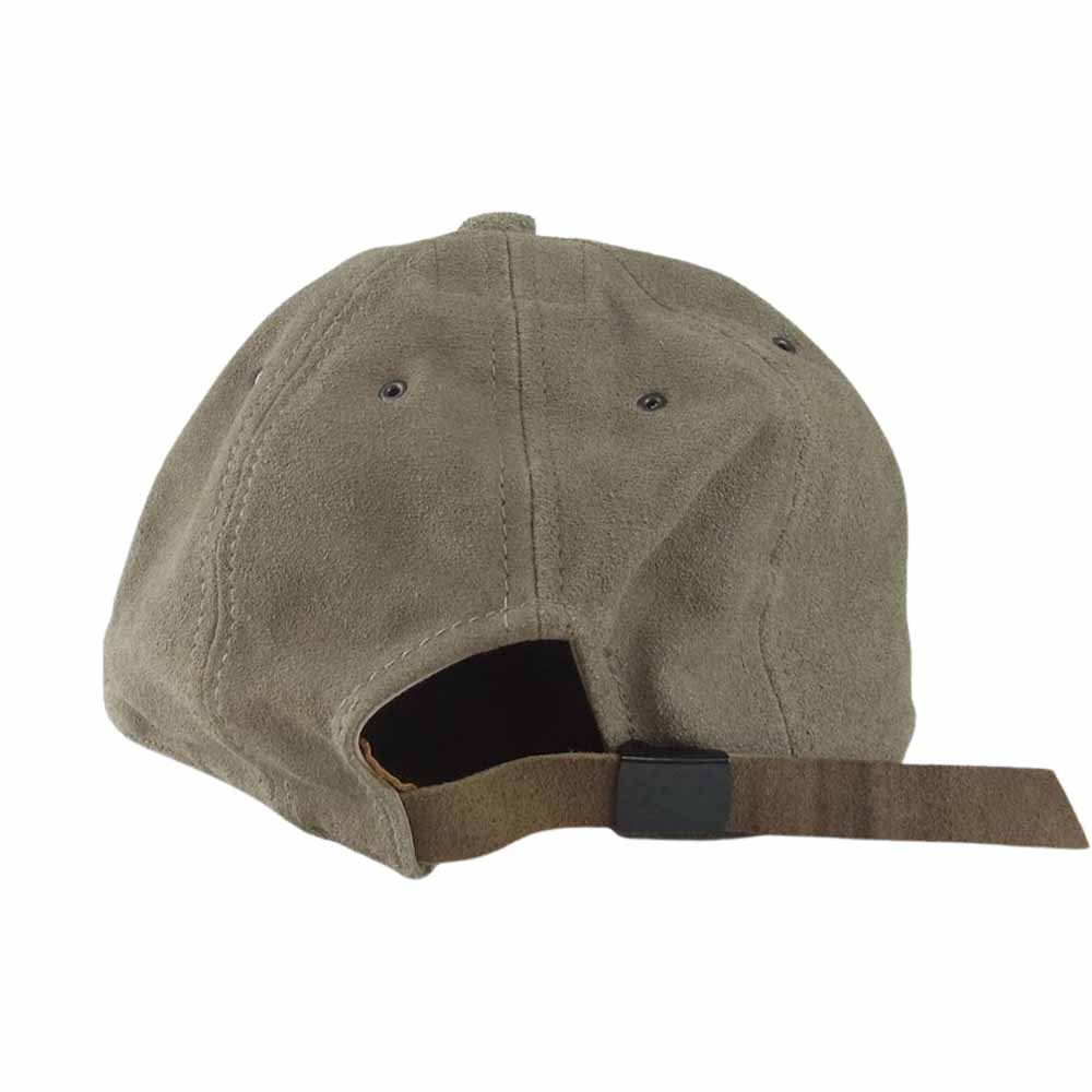 ポテン カウハイド レザー ベースボール キャップ ベージュ系【中古】