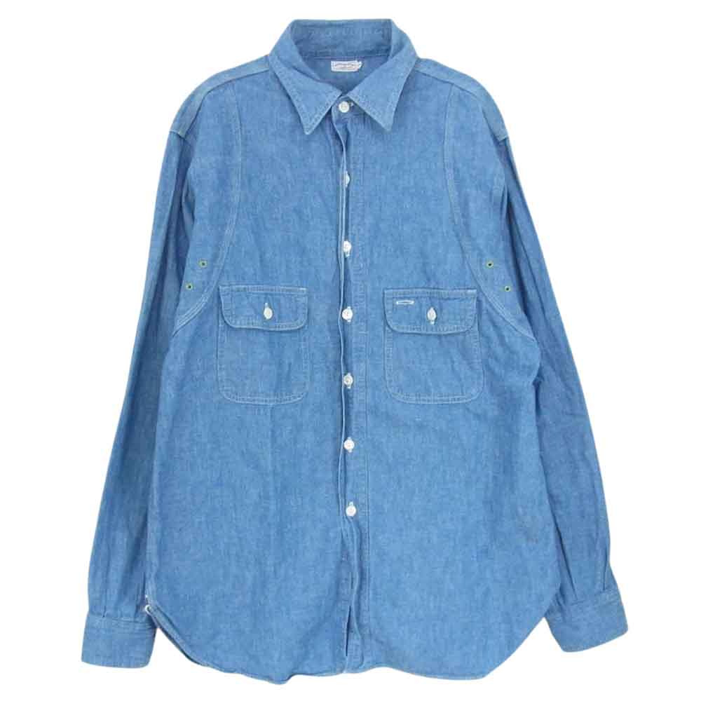 WAREHOUSE ウエアハウス シャンブレー 長袖 シャツ 38【中古】