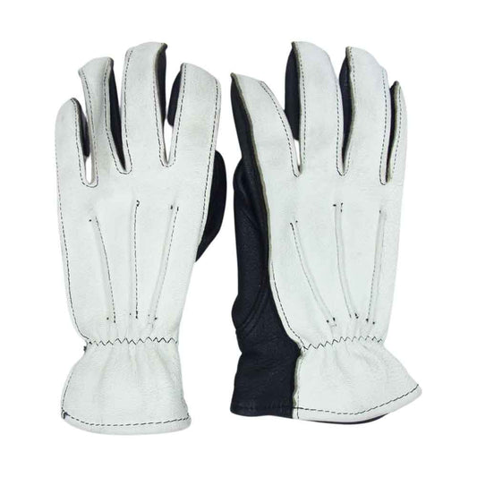 LANGLITZ LEATHERS ラングリッツレザーズ × Churchill Glove レザー グローブ ホワイト系 S【中古】