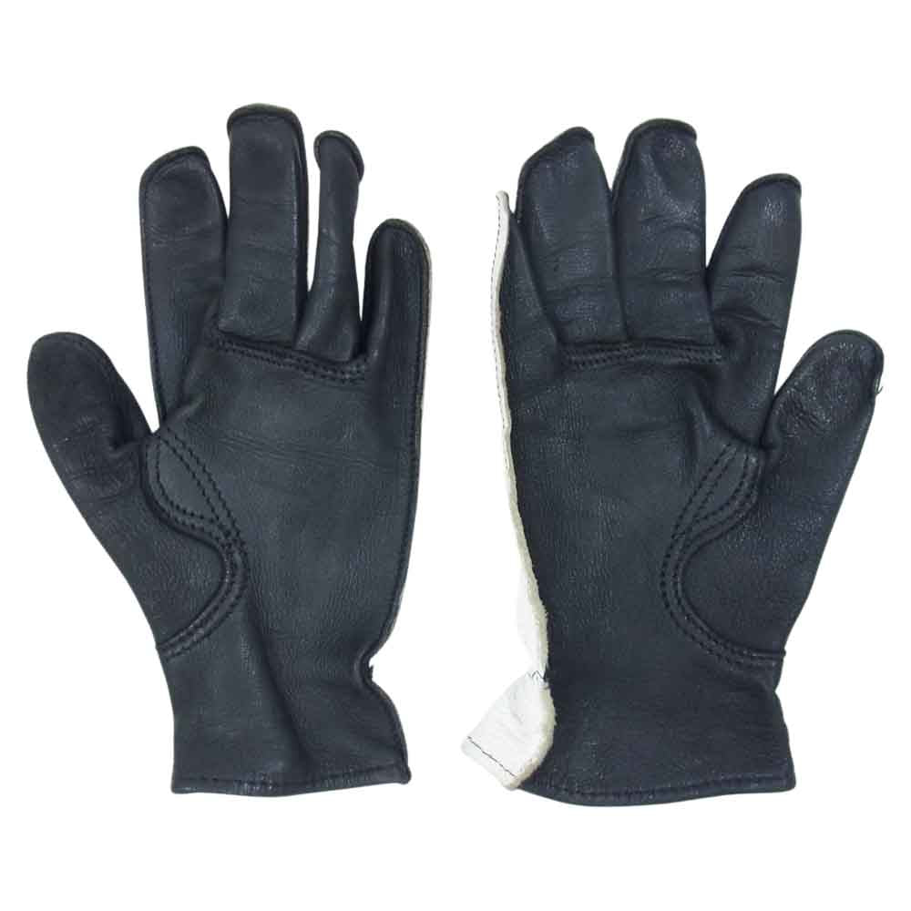 LANGLITZ LEATHERS ラングリッツレザーズ × Churchill Glove レザー グローブ ホワイト系 S【中古】