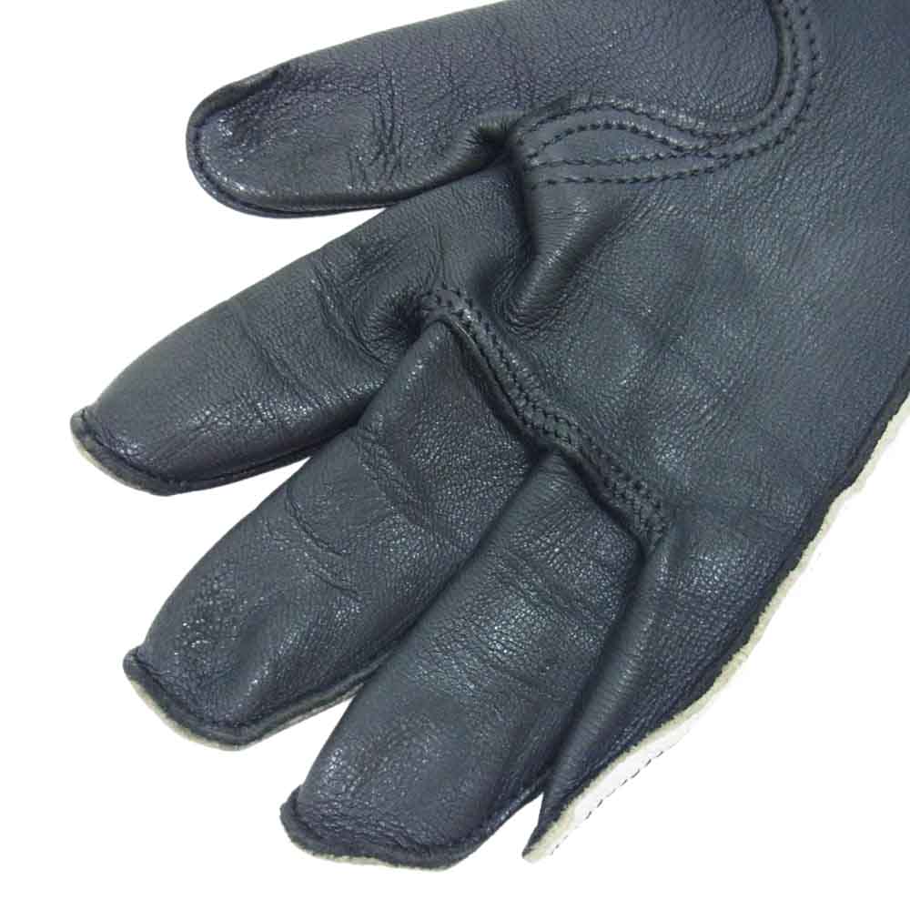 LANGLITZ LEATHERS ラングリッツレザーズ × Churchill Glove レザー グローブ ホワイト系 S【中古】