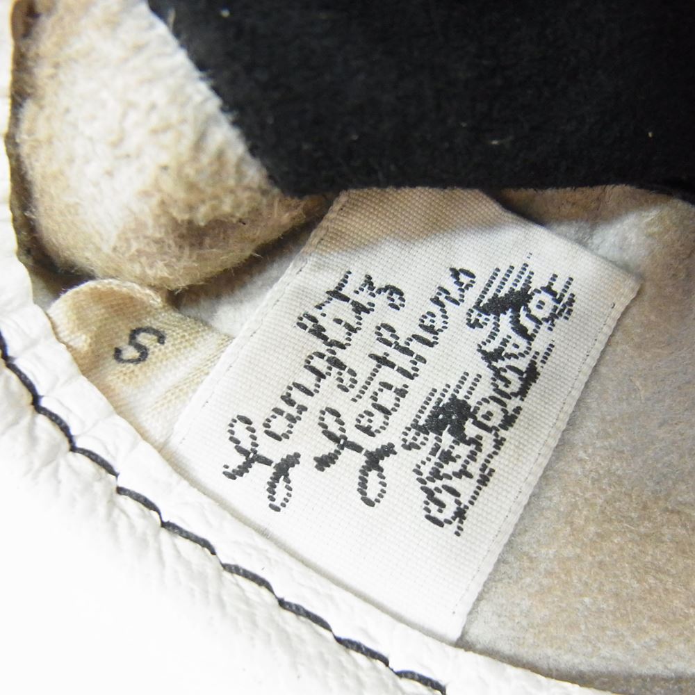 LANGLITZ LEATHERS ラングリッツレザーズ × Churchill Glove レザー グローブ ホワイト系 S【中古】