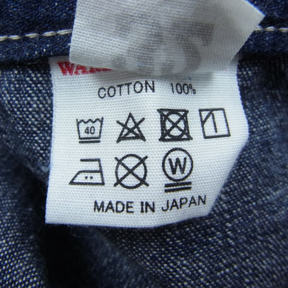 WAREHOUSE ウエアハウス DUCK DIGGER ダックディガー シンチバッグベルト アーミー デニム パンツ インディゴブルー系 32【中古】