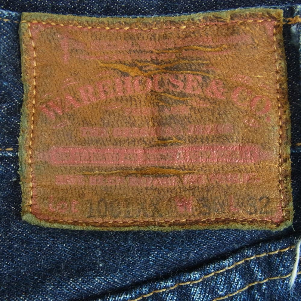 WAREHOUSE ウエアハウス 1001XX DUCK DIGGER ダックディガー ONE WASH ワンウォッシュ デニム パンツ インディゴブルー系 W36 L32【中古】
