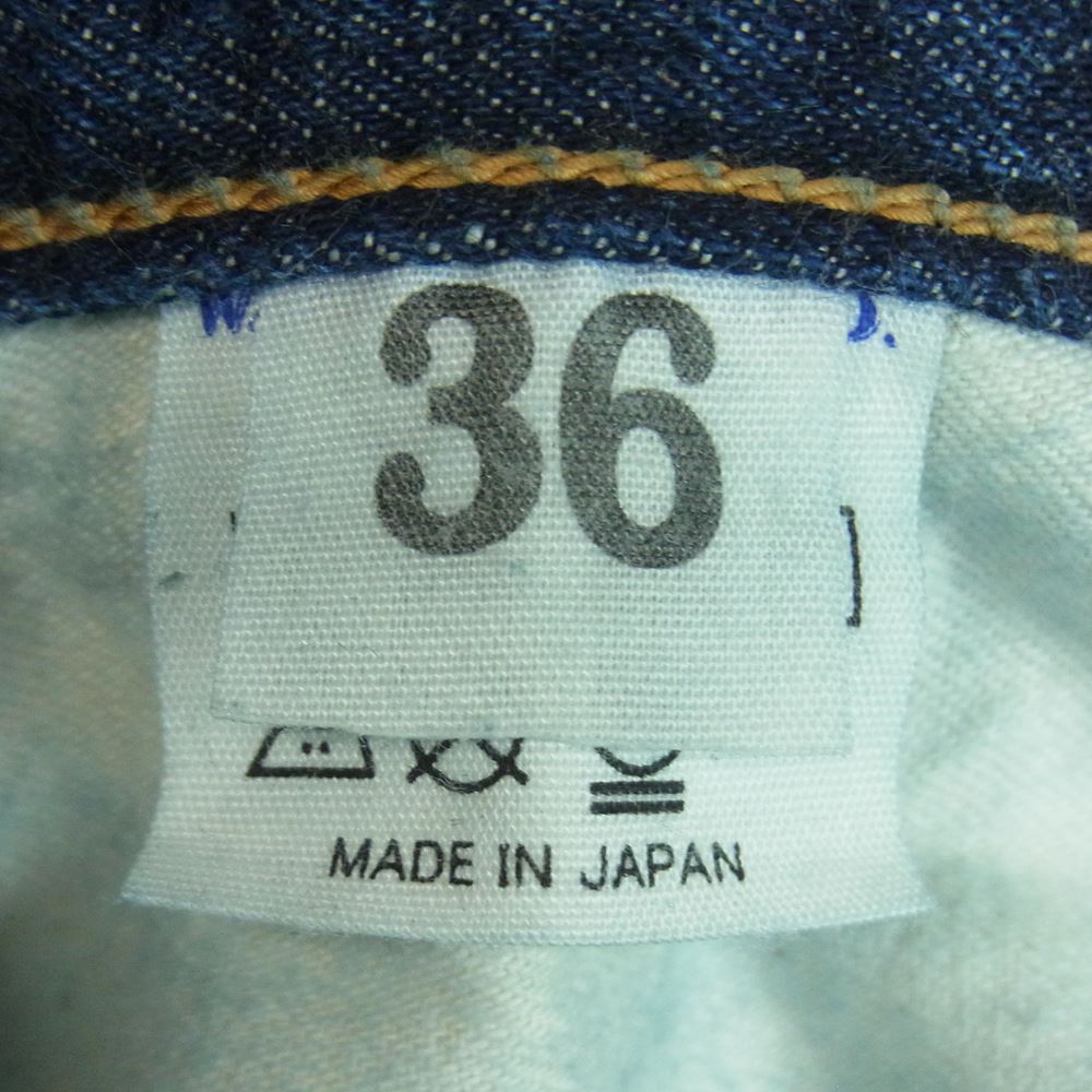 WAREHOUSE ウエアハウス 1001XX DUCK DIGGER ダックディガー ONE WASH ワンウォッシュ デニム パンツ インディゴブルー系 W36 L32【中古】