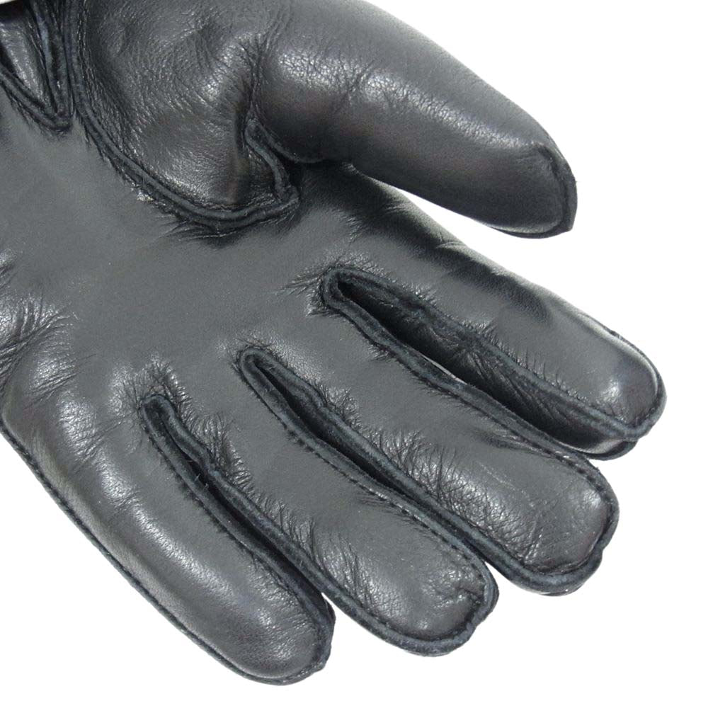 FREEWHEELERS フリーホイーラーズ SUPERIOR LEATHER TOGS Lined Winter Guntlets ガントレット レザー グローブ 手袋 ブラック系 M【中古】