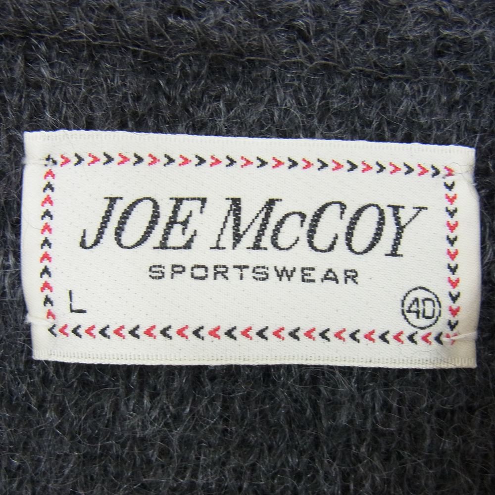 The REAL McCOY'S ザリアルマッコイズ JOE McCOY ジョーマッコイ モヘア カーディガン チャコールグレー グレー系 L【中古】