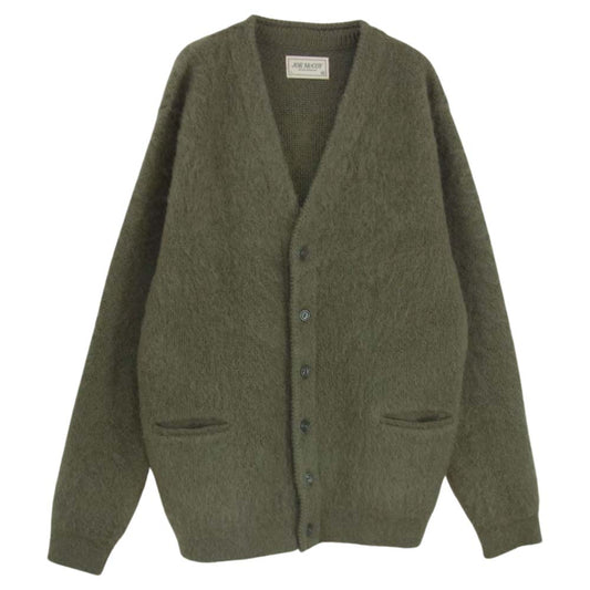 The REAL McCOY'S ザリアルマッコイズ 191-1-42 JOE McCOY ジョーマッコイ モヘア カーディガン モスグリーン カーキ系 L【中古】