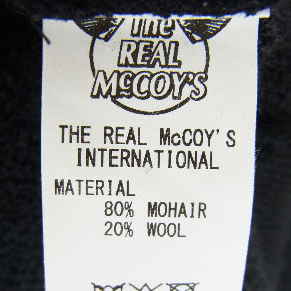 The REAL McCOY'S ザリアルマッコイズ 211-A JOE McCOY ジョーマッコイ モヘア カーディガン ブラック系 M【中古】