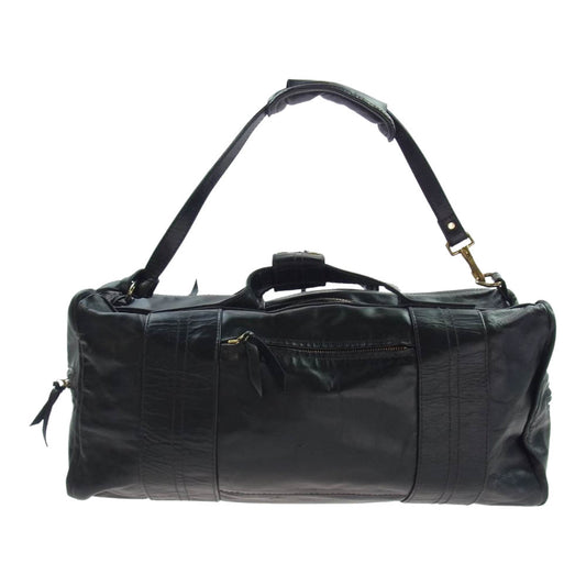LANGLITZ LEATHERS ラングリッツレザーズ 2way レザー ボストン バッグ ブラック系【中古】