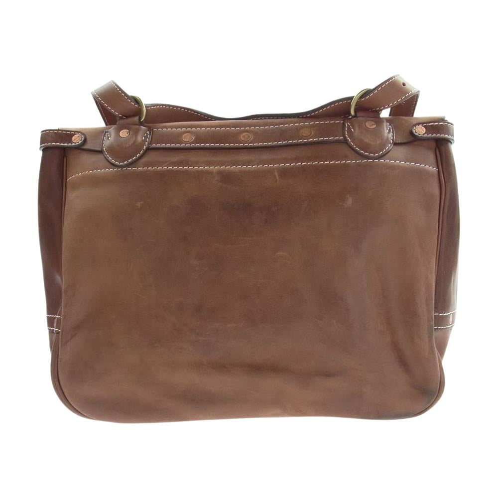 The REAL McCOY'S ザリアルマッコイズ MA21009 FRONT-QUARTER HORSEHIDE MAIL BAG ホースハイド 2way レザー ショルダー バッグ ブラウン系【中古】