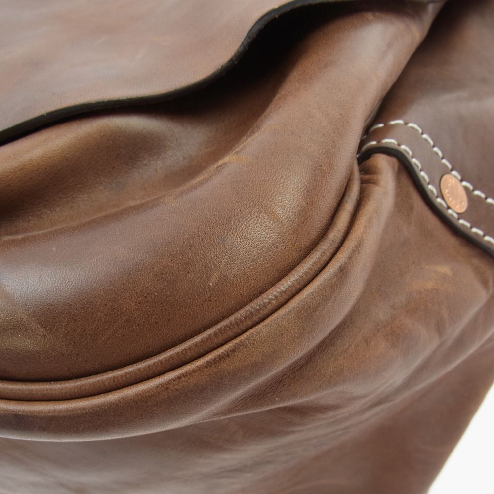 The REAL McCOY'S ザリアルマッコイズ MA21009 FRONT-QUARTER HORSEHIDE MAIL BAG ホースハイド 2way レザー ショルダー バッグ ブラウン系【中古】
