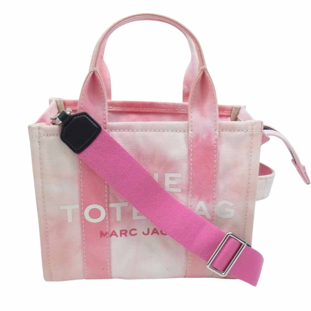 MARC JACOBS マークジェイコブス THE TIE DYE MEDIUM TOTE BAG ザ タイダイ ミディアム トート バッグ ピンク系【中古】