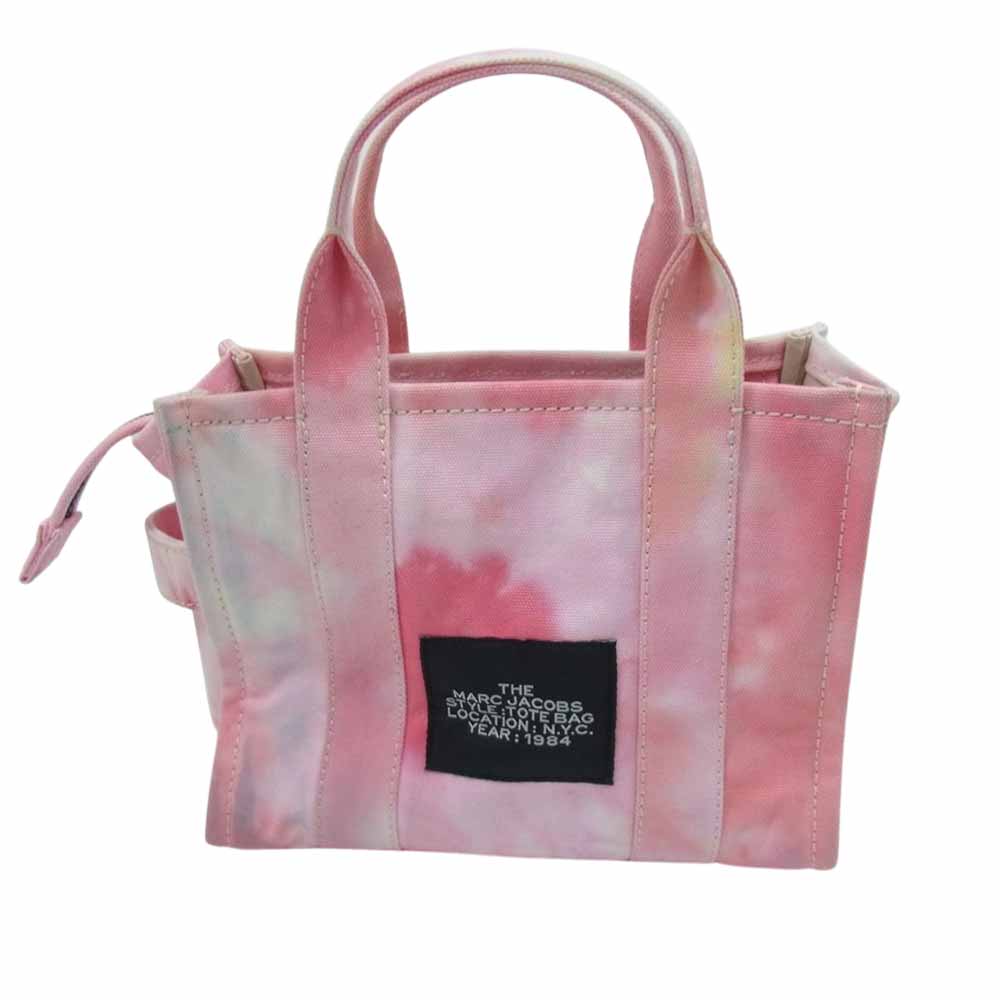 MARC JACOBS マークジェイコブス THE TIE DYE MEDIUM TOTE BAG ザ タイダイ ミディアム トート バッグ ピンク系【中古】