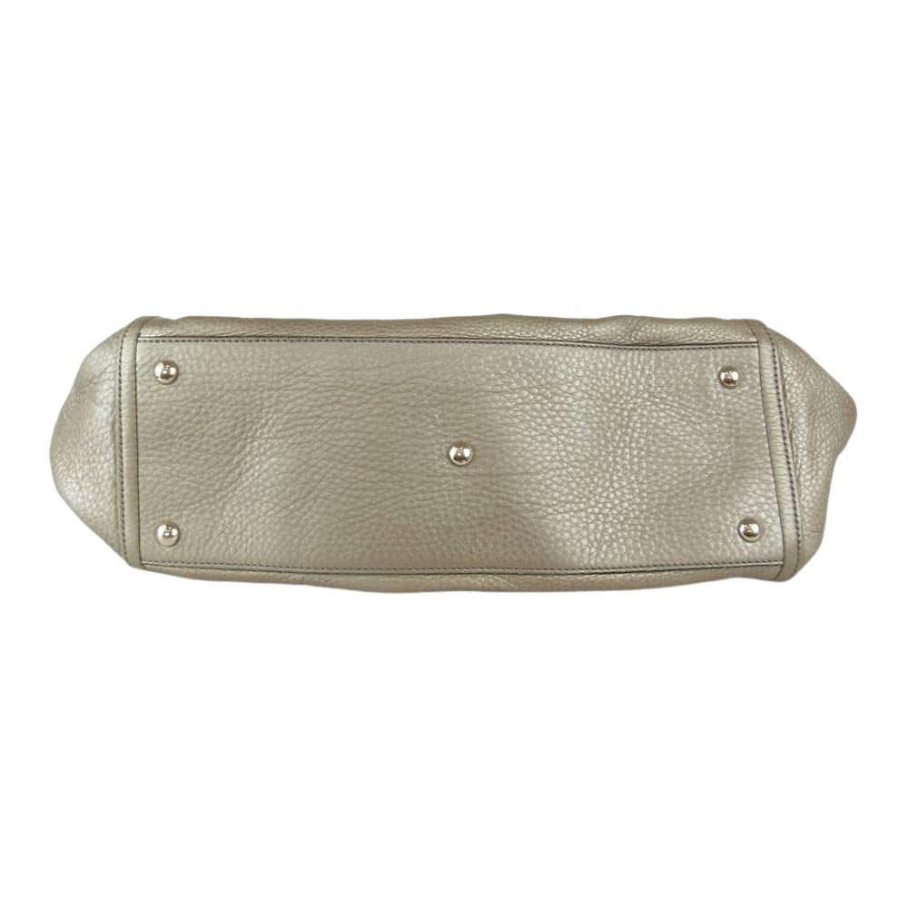 GUCCI グッチ 282309 ソーホー フリンジ インターロッキングG レザー ショルダーバッグ  ゴールド系【中古】