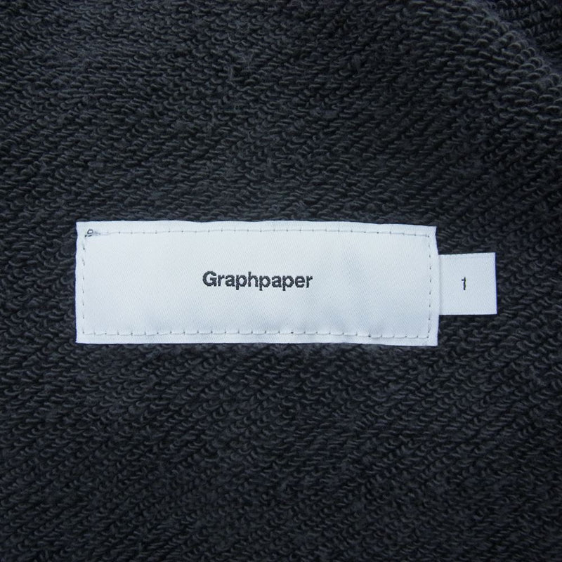 GRAPHPAPER グラフペーパー GU223-70115B × LOOPWHEELER ループウィラー for Graphpaper Sweat Pants スウェットパンツ  ダークグレー系 1【中古】