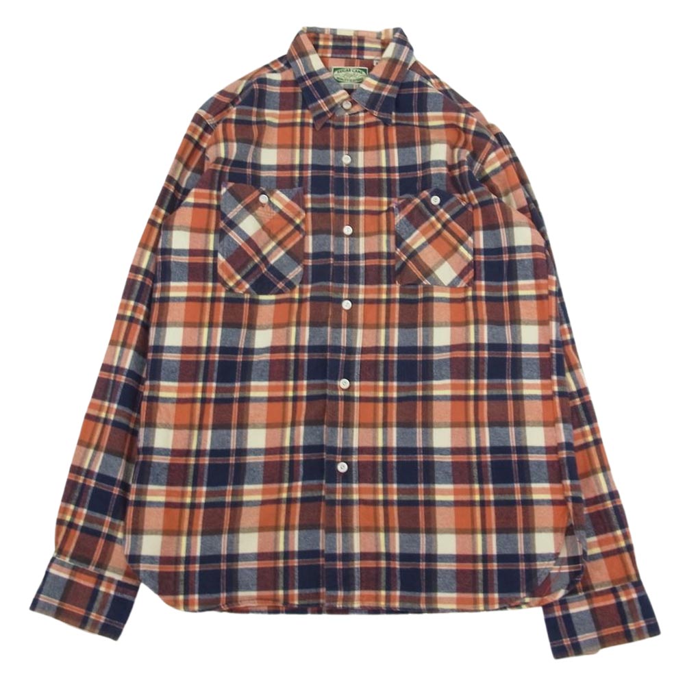 SUGAR CANE シュガーケーン SC26461 FLANNEL CHECK WORK SHIRTS フランネル チェック 長袖 ワークシャツ M【中古】